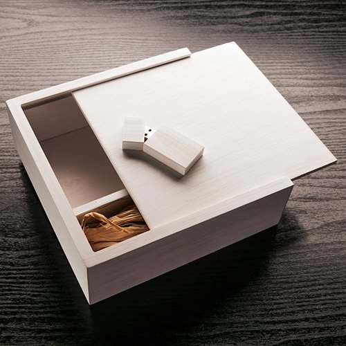 wedding photo box with usb