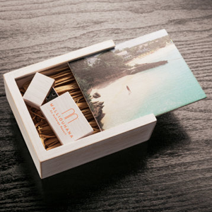 Maple Box with USB Drive-0