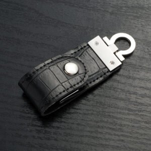 leather usb keychain