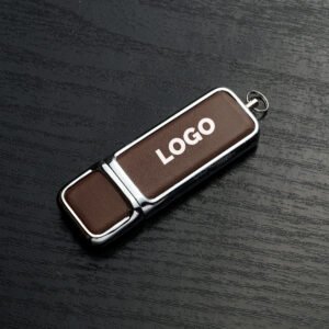 leather snapcap usb flash drive