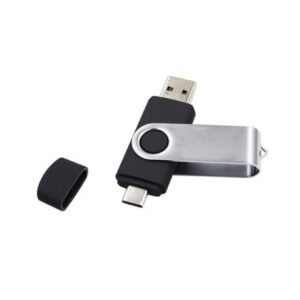 USB-C 3.0 Dual Sliding Swivel Thumb Drive